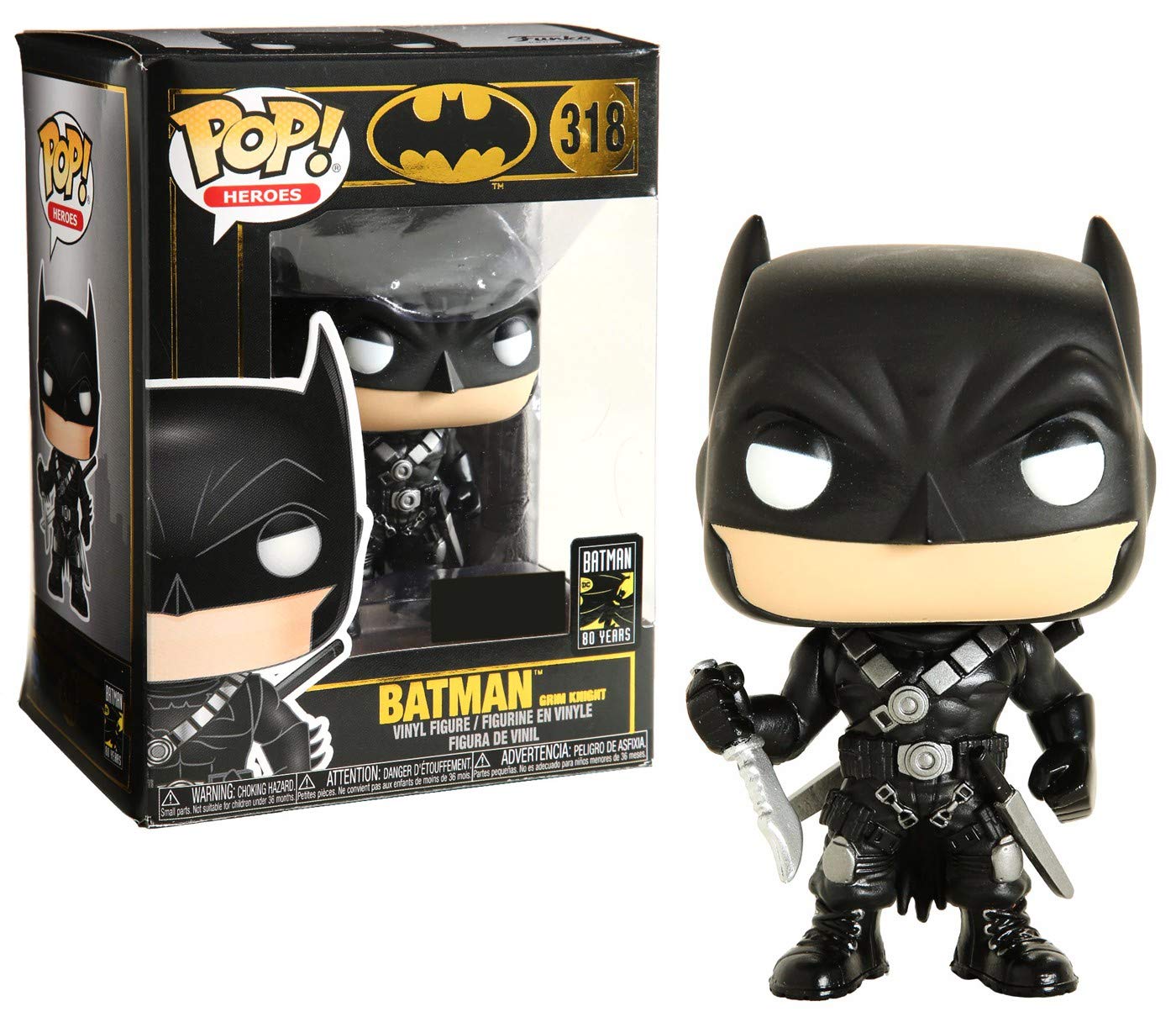 Funko POP! Heroes: Batman [Cavaleiro Grim] #318 Exclusivo | Amazon